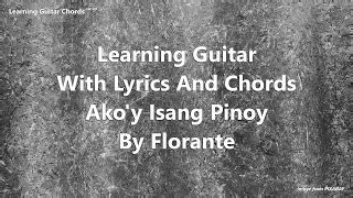ako'y isang model chords|SIRENA CHORDS (ver 4) by Gloc.